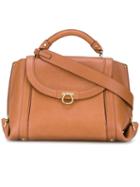 Salvatore Ferragamo 'suzanna' Shoulder Bag, Women's, Brown, Calf Leather
