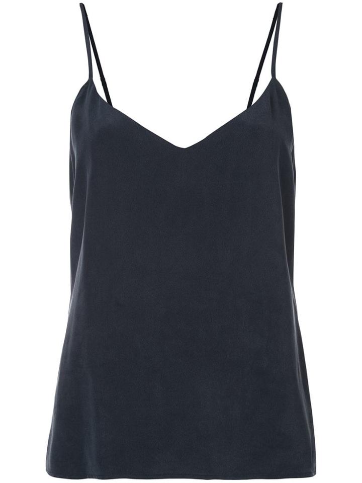 L'agence Basic Silk Top - Blue