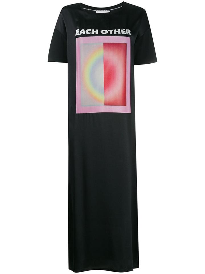 Each X Other Printed T-shirt Dress - Black