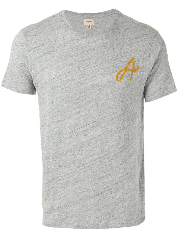 Bellerose Initial Print T-shirt, Men's, Size: Xxl, Grey, Cotton
