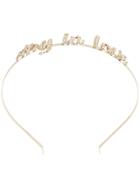 Red Valentino Red(v) Stay In Love Headband - Metallic