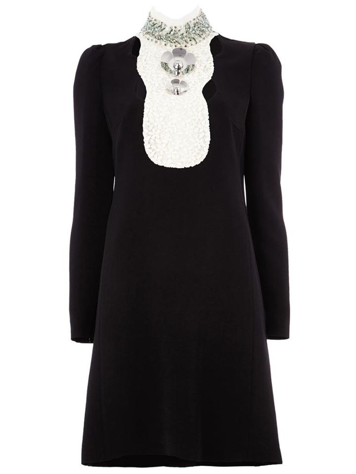 Giambattista Valli Embellished Neck Dress