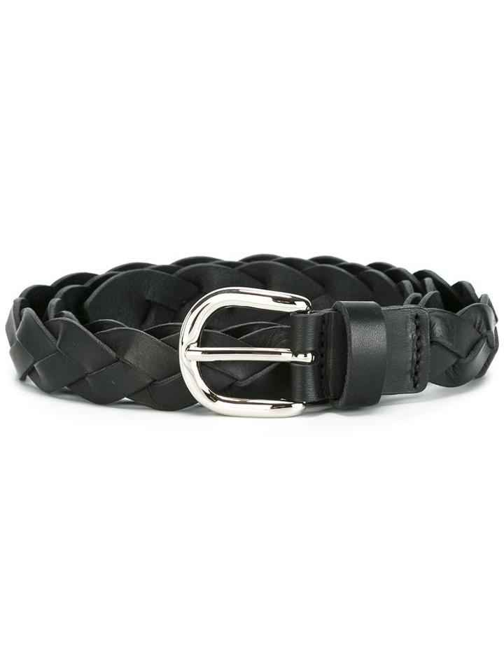 Isabel Marant Étoile Braided Belt, Women's, Size: Medium, Black, Leather