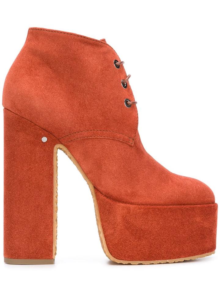 Laurence Dacade Laurence Dacade Sepia Cognac Leather/fur/exotic