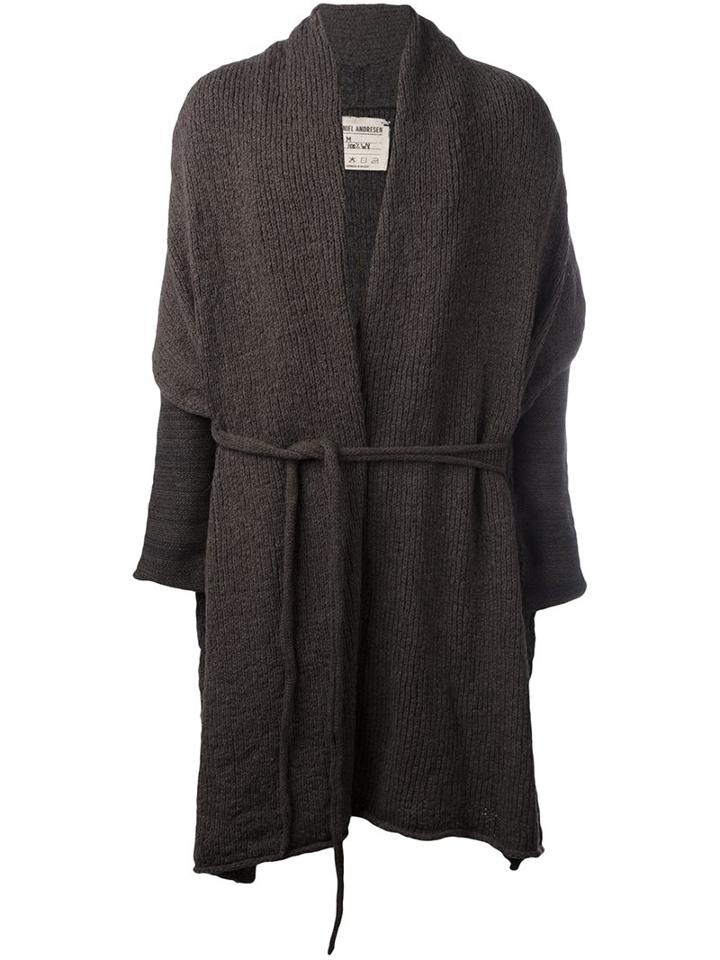 Daniel Andresen 'kalm' Cardi-coat, Men's, Size: Medium, Brown, Virgin Wool