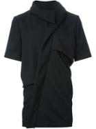 Moohong High Collar Draped T-shirt