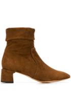 Parallèle Suede Ankle Boots - Brown