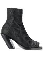 Ann Demeulemeester Open-toe Ankle Sandals - Black