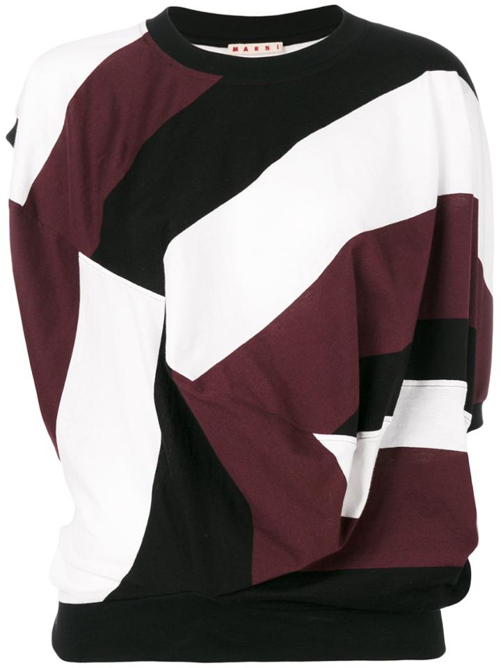 Marni Twisted Drape T-shirt - Multicolour