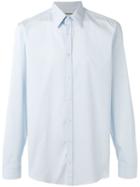 Gucci Pointed Collar Shirt, Men's, Size: 16 1/2, Blue, Cotton/polyamide/spandex/elastane