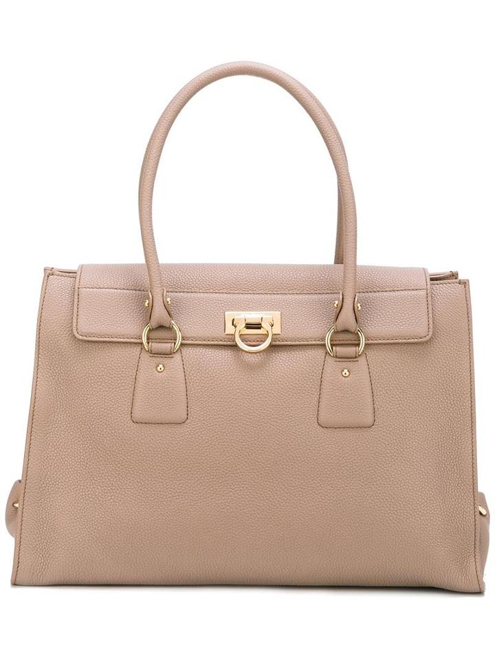 Salvatore Ferragamo 'lotty' Tote, Women's, Grey