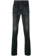 Saint Laurent Slim Faded Jeans - Black