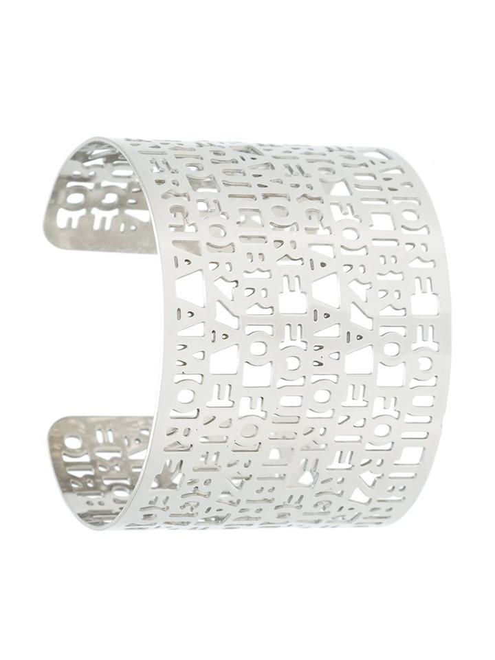 Francesca Romana Diana Cut Out Details Cuff, Women's, Metallic