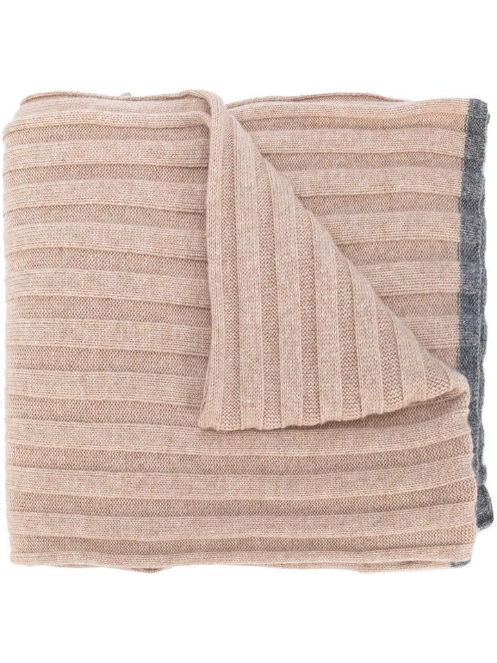 Brunello Cucinelli - Pleated Scarf - Men - Cashmere - One Size, Brown, Cashmere