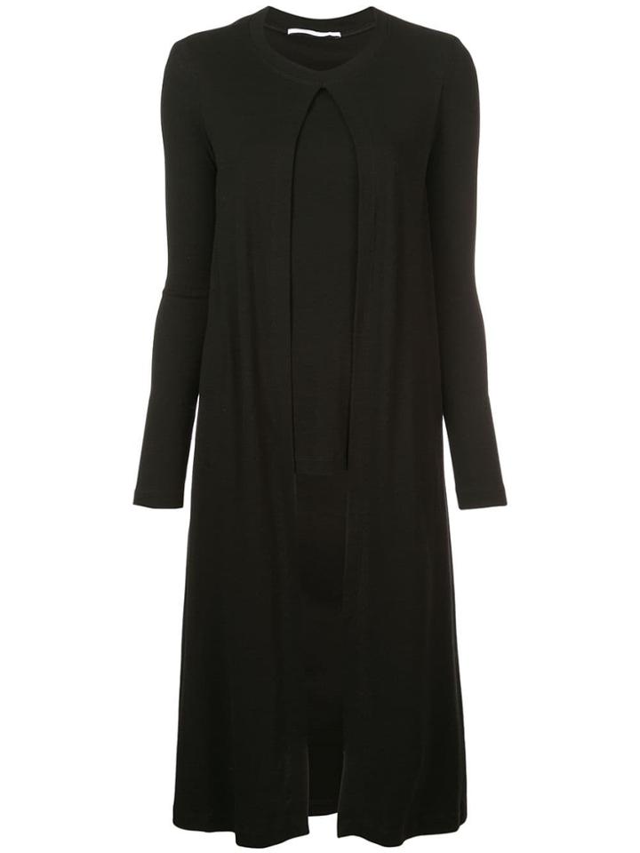 Rosetta Getty Long Layered Top - Black