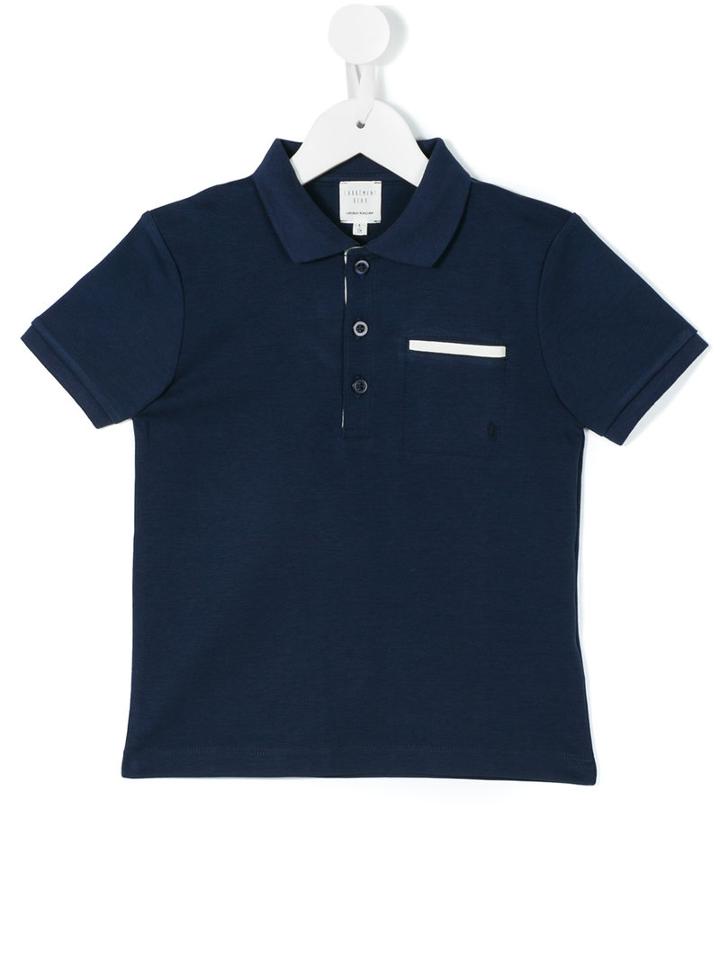 Carrèment Beau - Classic Polo Shirt - Kids - Cotton - 8 Yrs, Blue