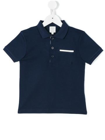 Carrèment Beau - Classic Polo Shirt - Kids - Cotton - 8 Yrs, Blue