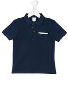 Carrèment Beau - Classic Polo Shirt - Kids - Cotton - 8 Yrs, Blue