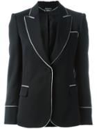 Alexander Mcqueen Piped Trim Blazer