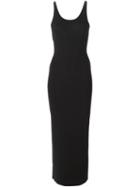 T By Alexander Wang Fitted Tank Dress, Women's, Size: M, Black, Modal/spandex/elastane