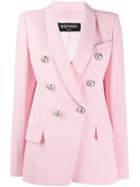 Balmain Button Embellishment Blazer - Pink