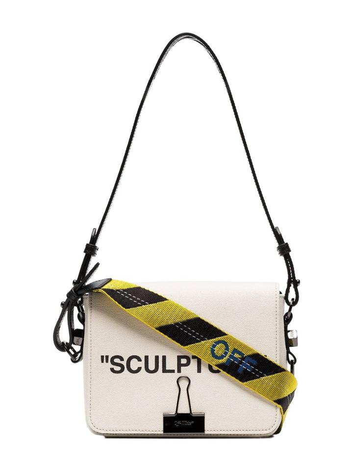 Off-white Cream C/o Virgil Abloh Sculpture Leather Shoulder Bag -