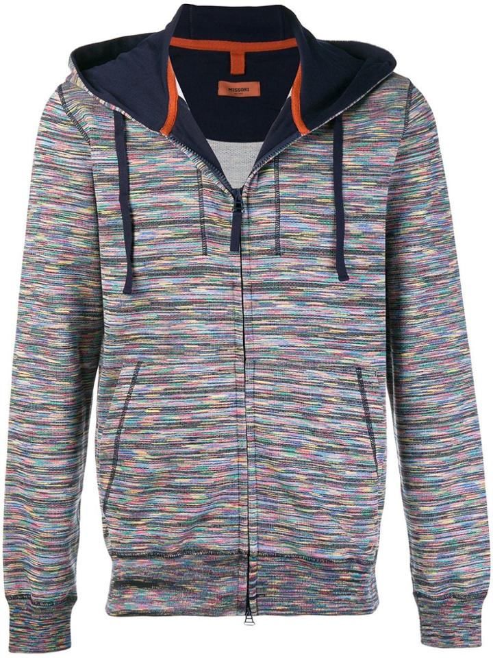 Missoni Zip Front Hoodie - Blue