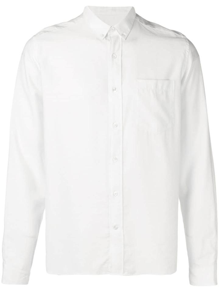 Ami Alexandre Mattiussi Classic Shirt With Chest Pocket - White