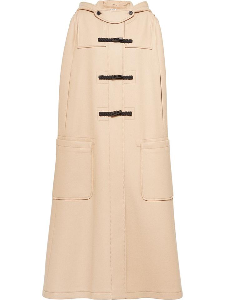 Miu Miu Double Cloth Cape - Brown
