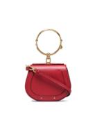 Chloé Red Nile Small Leather Bracelet Bag