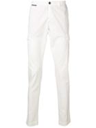 Eleventy Slim Fit Cargo Trousers - White
