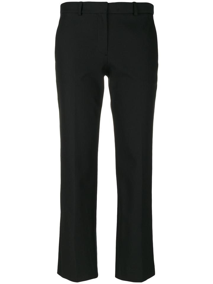 Theory - Cropped Tailored Trousers - Women - Cotton/nylon/polyester/spandex/elastane - 2, Black, Cotton/nylon/polyester/spandex/elastane