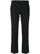 Theory - Cropped Tailored Trousers - Women - Cotton/nylon/polyester/spandex/elastane - 2, Black, Cotton/nylon/polyester/spandex/elastane