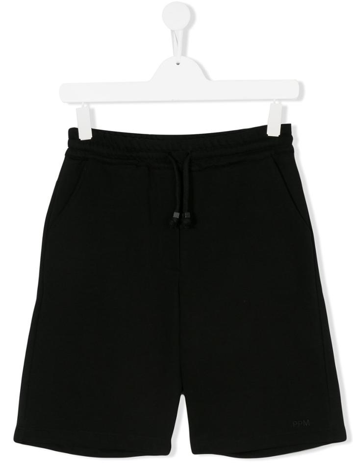 Paolo Pecora Kids Classic Jogging Shorts - Black