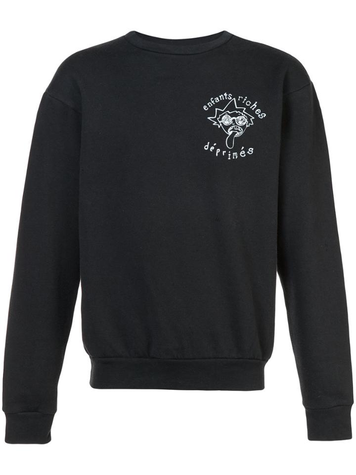 Enfants Riches Déprimés Logo Print Sweater - Black