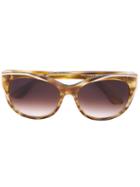 Thierry Lasry - Round Frame Sunglasses - Women - Acetate/plastic - One Size, Women's, Yellow/orange, Acetate/plastic