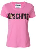 Moschino Short Sleeved T-shirt - Pink & Purple