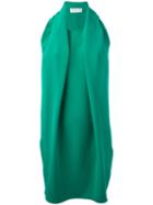 Gianluca Capannolo Draped Shift Dress, Women's, Size: 40, Green, Silk