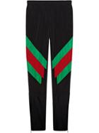 Gucci Nylon Legging With Web Intarsia - Black