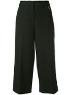 Tibi Cropped Wide-leg Trousers - Black