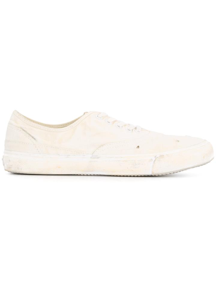 Yoshiokubo Damage Low Top Sneakers - White