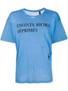 Enfants Riches Déprimés Logo Print T-shirt - Blue