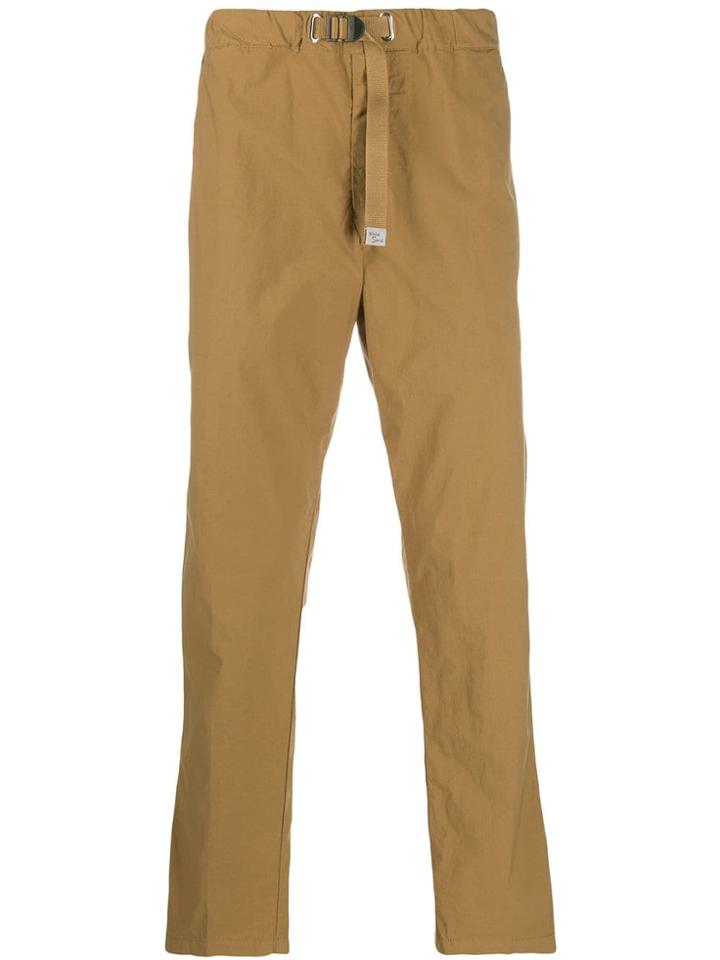 White Sand Elasticated Waistband Trousers - Neutrals