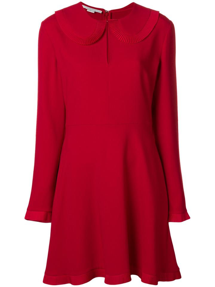 Stella Mccartney Pleated Trim Flared Dress