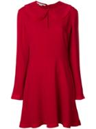 Stella Mccartney Pleated Trim Flared Dress