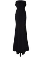 Alex Perry 'payton' Gown, Women's, Size: 12, Black, Polyester/triacetate