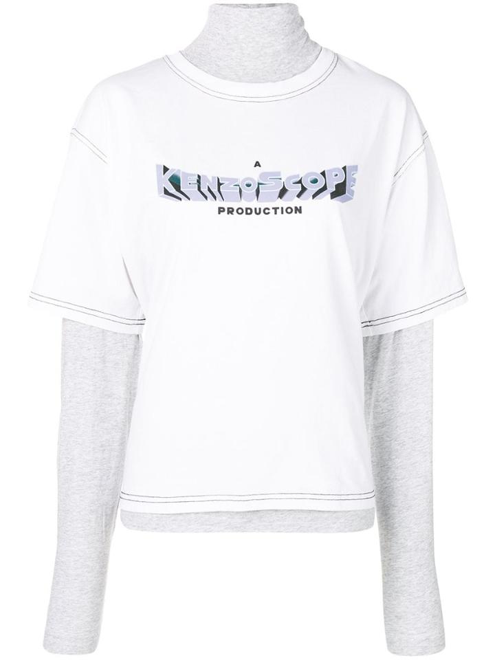 Kenzo Double-layer Longsleeved T-shirt - White