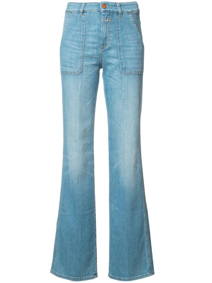 Closed High Waisted Jeans, Women's, Size: 28, Blue, Cotton/spandex/elastane