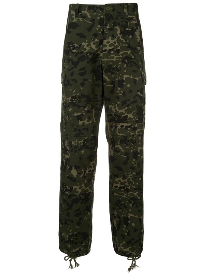 We11done Military Trousers - Green