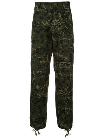 We11done Military Trousers - Green